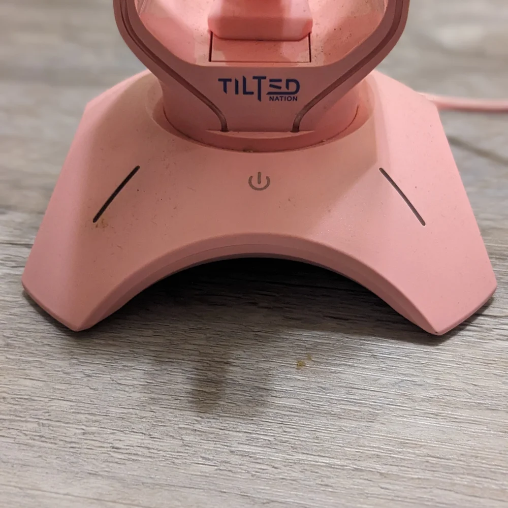 tilted gaming headphone